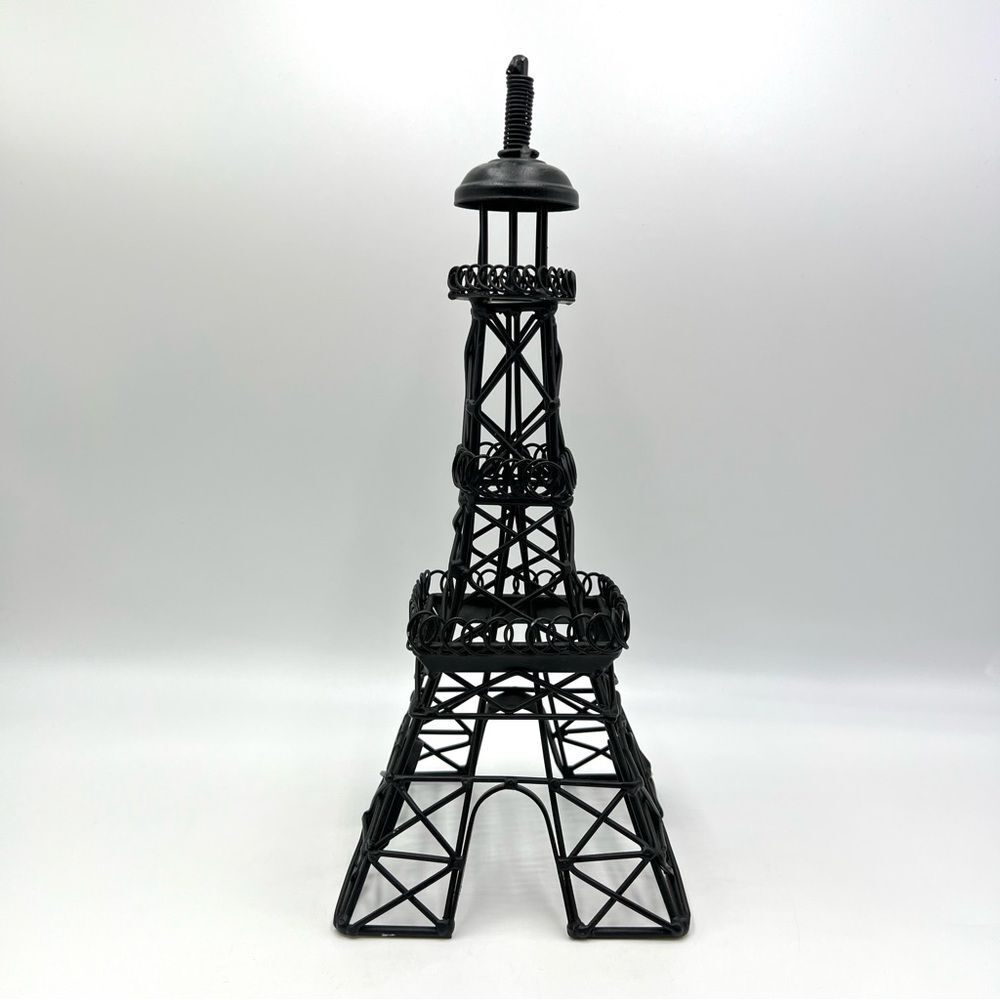 Eiffel Tower - Black Wire Sculpture Home Decor Accent Piece Paris France